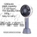 JUNCHI Mini Handheld Fan Aromatherapy Fan heat dissipation Usb Fan  two - in - one function handheld portable personal fan.Macarons color USB rechargeable battery.（3 speed (gray) - B07BLV934J